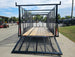 7x16 Debris Junk Trash Leaf Removal Trailer 6ft Mesh Sides and Ladder Racks 7k GVWR - SLE Equipment - 9