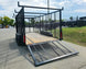 7x16 Debris Junk Trash Leaf Removal Trailer 6ft Mesh Sides and Ladder Racks 7k GVWR - SLE Equipment - 8