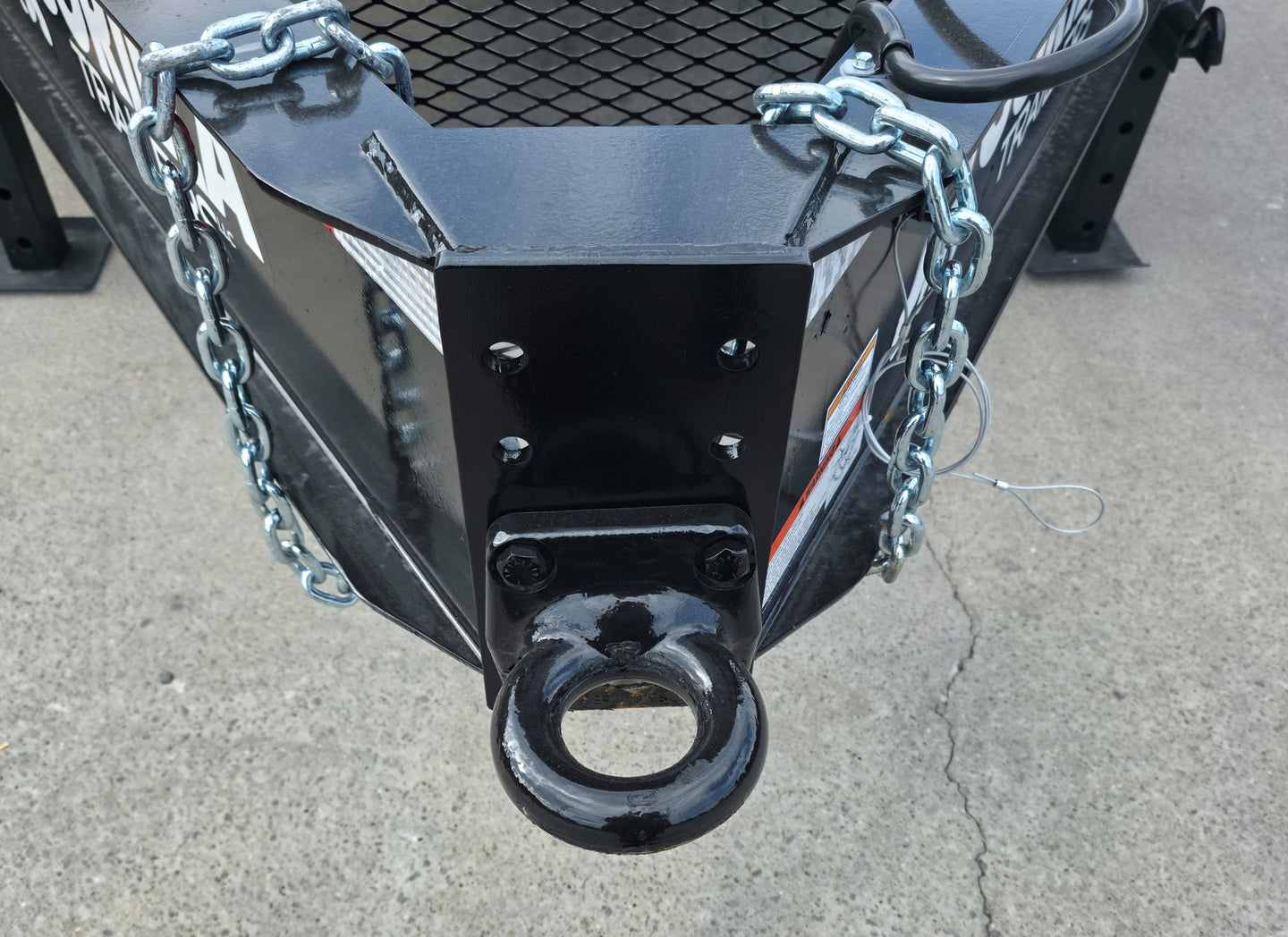 8.5x25 IBeam Deckover Dovetail Trailer (2) 10K Axles King Kong Ramps 20K GVWR Hitch