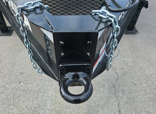 8.5x25 IBeam Deckover Dovetail Trailer (2) 10K Axles King Kong Ramps 20K GVWR Hitch