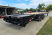 8.5x25 IBeam Deckover Dovetail Trailer (2) 10K Axles King Kong Ramps 20K GVWR Right Rear 