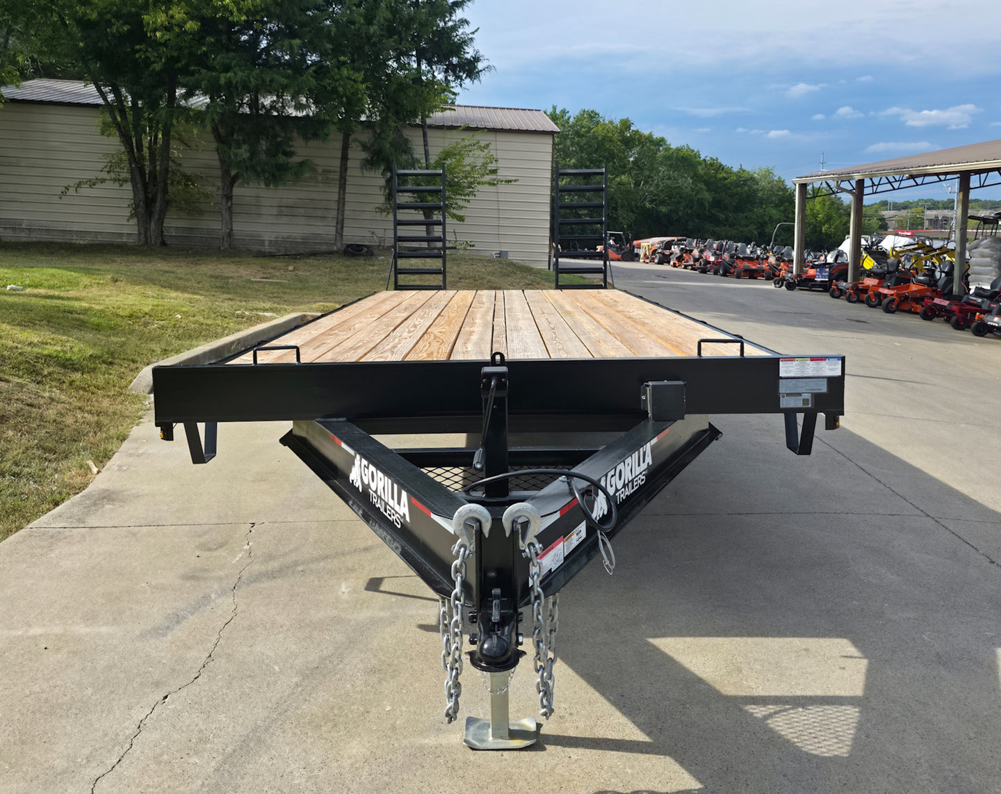 8.5x22 Deckover I - Beam Trailer (2) 5,200lb Axles Stand - Up Ramps 10K GVWR - SLE Equipment - 3