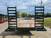 8.5x22 Deckover I - Beam Trailer (2) 5,200lb Axles Stand - Up Ramps 10K GVWR - SLE Equipment - 8