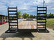 8.5x22 Deckover I - Beam Trailer (2) 5,200lb Axles Stand - Up Ramps 10K GVWR - SLE Equipment - 8