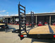 8.5x22 I - Beam Deckover Trailer (2) 7K Axles Stand - Up Ramps 14k GVWR - SLE Equipment - 12