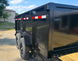 7x20 Hybrid Dump Utility Trailer with 3ft Sides Open Deck Equipment (2) 7K Axles Stake Pockets