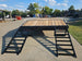 8.5x22 I - Beam Deckover Trailer (2) 7K Axles Stand - Up Ramps 14k GVWR - SLE Equipment - 14