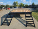 8.5x22 I - Beam Deckover Trailer (2) 7K Axles Stand - Up Ramps 14k GVWR - SLE Equipment - 14