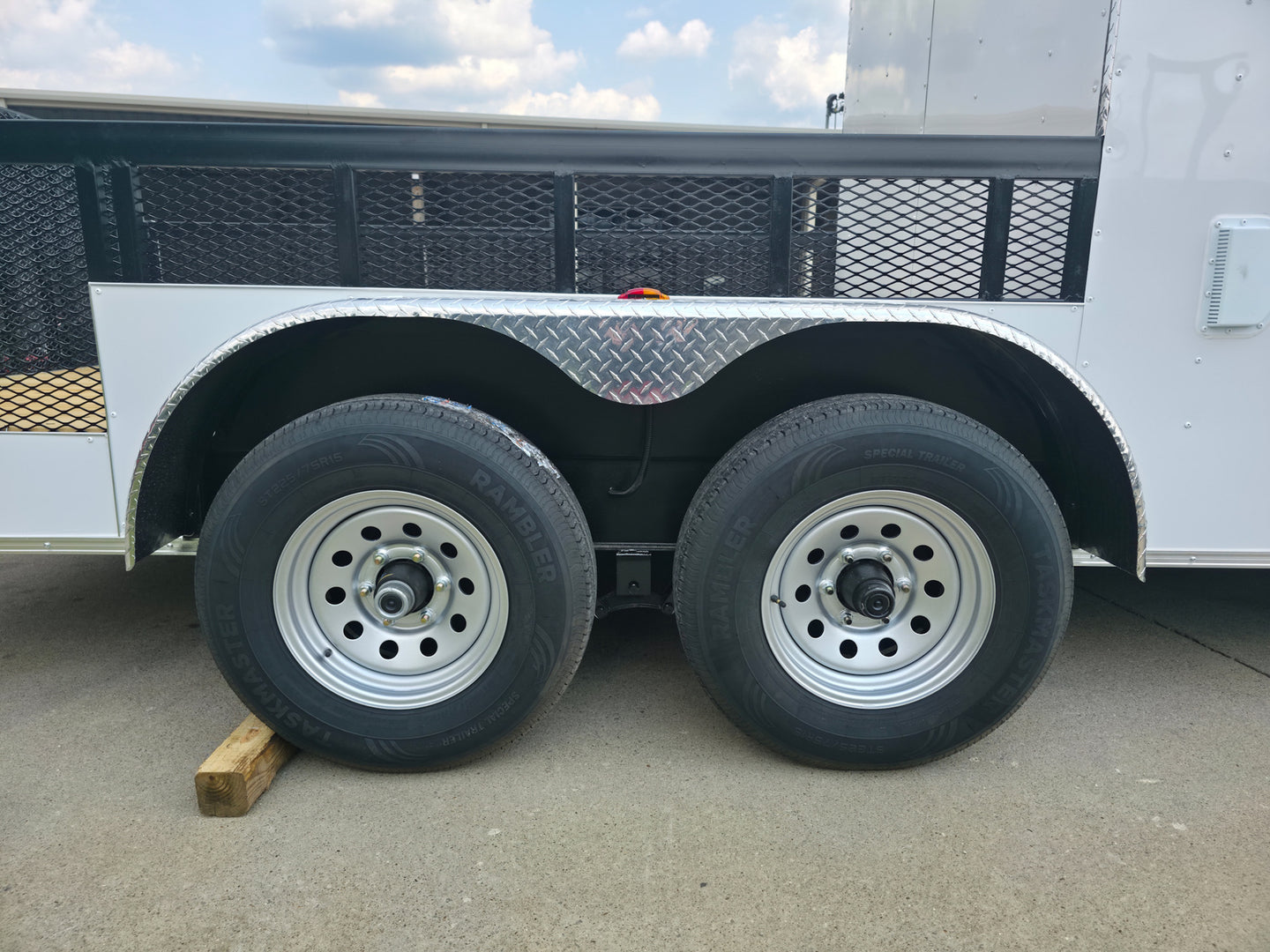 7x18 Hybrid Enclosed Trailer with Side Door (2) 5,200lb Axles Storage - SLE Equipment - 21