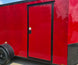 6x12 Enclosed Trailer Red V - Nose Blackout Package 3,500lb Axle Storage - SLE Equipment - 10