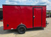 6x12 Enclosed Trailer Red V - Nose Blackout Package 3,500lb Axle Storage - SLE Equipment - 5