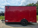 6x12 Enclosed Trailer Red V - Nose Blackout Package 3,500lb Axle Storage - SLE Equipment - 4