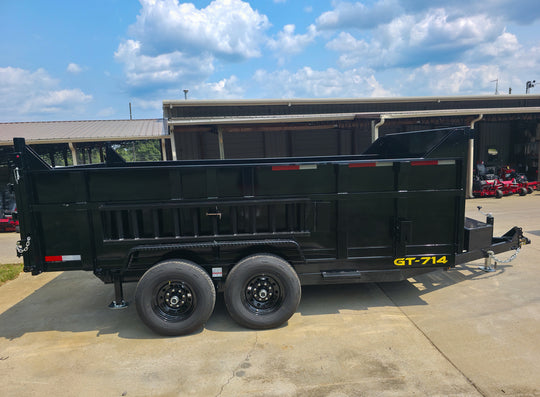 7x14 Telescopic Hydraulic Dump Trailer with 3ft Sides (2) 7K Axles 14K GVWR - SLE Equipment - 6