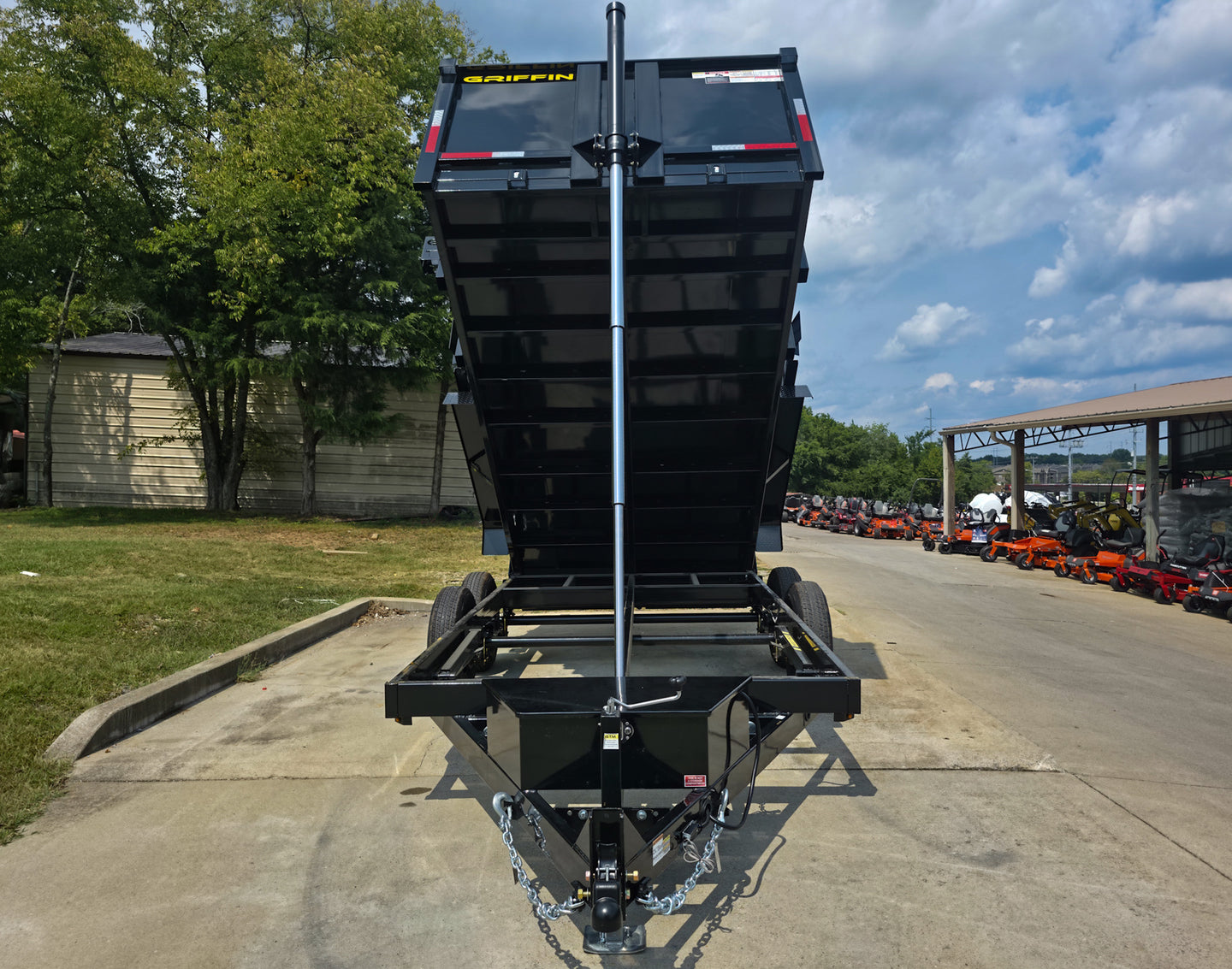 7x14 Telescopic Hydraulic Dump Trailer with 3ft Sides (2) 7K Axles 14K GVWR - SLE Equipment - 13