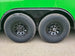 8.5x24 V Nose Neon Green Enclosed Trailer (2) 5200 LB Axles With Brakes 7 Ft Interior Height With Black Out Package Tires