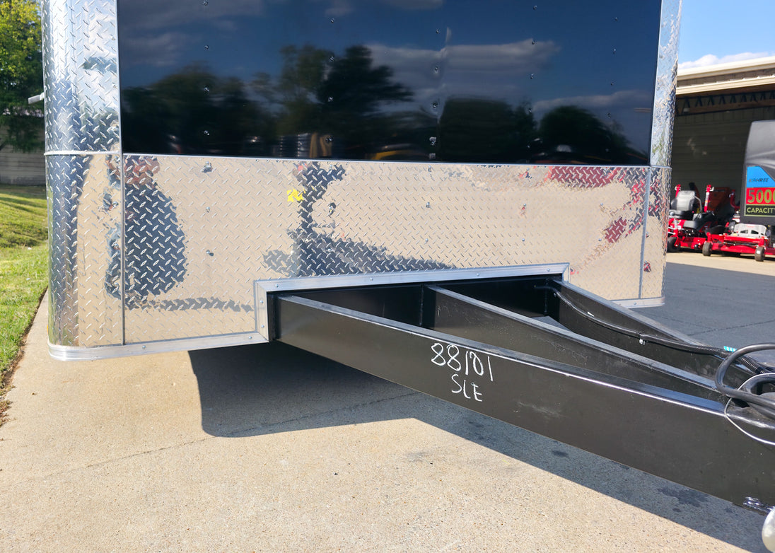 8.5x20 Enclosed Flat Nose with 9' Interior Height (2) 7,000LB Axles ATP