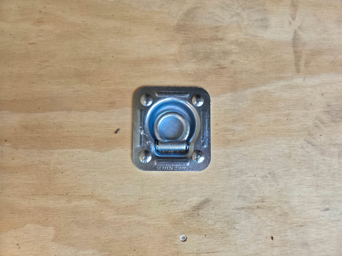 8.5x20 Enclosed Flat Nose with 9' Interior Height (2) 7,000LB Axles D-Ring