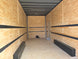 8.5x20 Enclosed Flat Nose with 9' Interior Height (2) 7,000LB Axles Inside Front