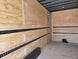 8.5x20 Enclosed Flat Nose with 9' Interior Height (2) 7,000LB Axles Front Left Side