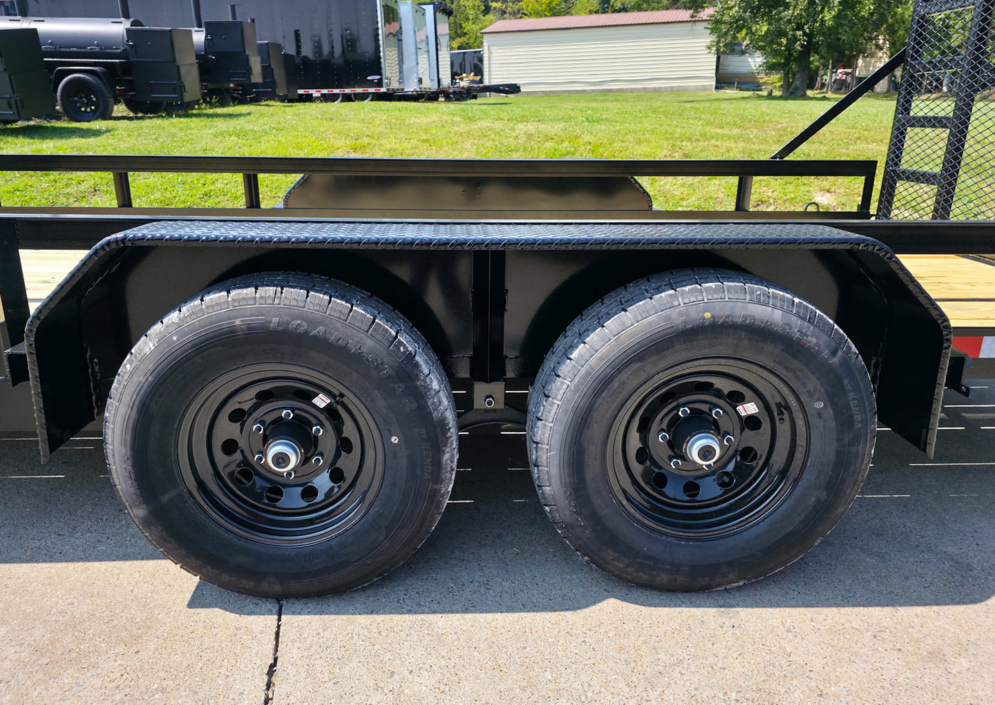 7' X 16' Straight Deck Heavy Duty Utility Trailer (2) 5,200lb Axles Tires