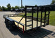 7' X 16' Straight Deck Heavy Duty Utility Trailer (2) 5,200lb Axles Front Left Gate Down Left Rear