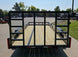 7' X 16' Straight Deck Heavy Duty Utility Trailer (2) 5,200lb Axles Front Left Gate Down Rear