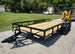 7' X 16' Straight Deck Heavy Duty Utility Trailer (2) 5,200lb Axles Front Left Gate Down