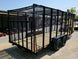 6.4x18 Debris Leaf Junk Trash Removal Cage Trailer with 21HP Loader 7K GVWR Right Rear