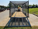 6.4x18 Debris Leaf Junk Trash Removal Cage Trailer with 21HP Loader 7K GVWR Rear