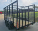 6.4' x 14' Leaf Cage Debris Loader Utility Trailer (2) 3500 Axles - SLE Equipment - 5