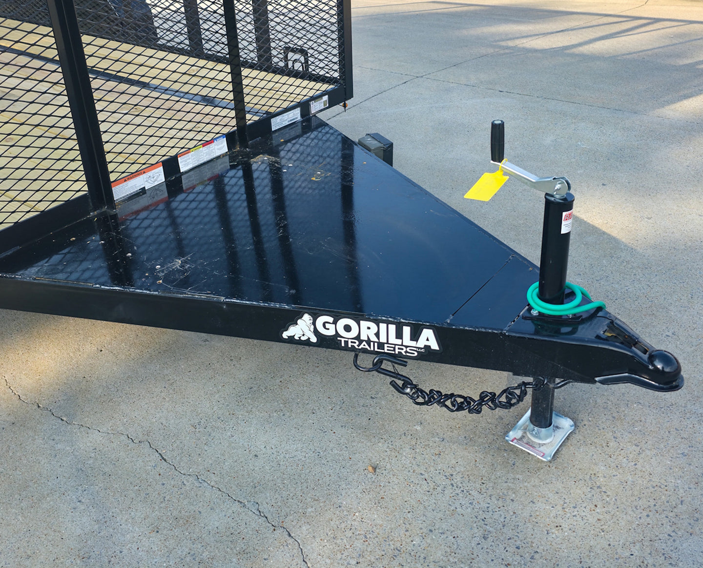 6.4' x 14' Leaf Cage Debris Loader Utility Trailer (2) 3500 Axles - SLE Equipment - 14