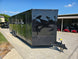 8.5 X 24 Black V - Nose Enclosed Trailer Blackout Pkg (2) 5,200lb Axles - SLE Equipment - 10