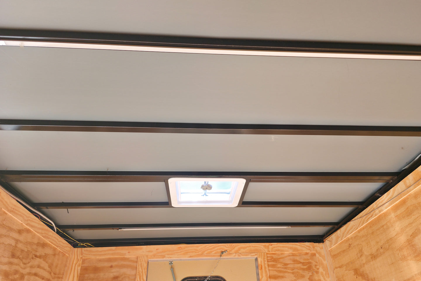 7x24 Indigo Blue Hybrid Enclosed Trailer (2) 5200LB  Axles LED Lights and Roof Vent 