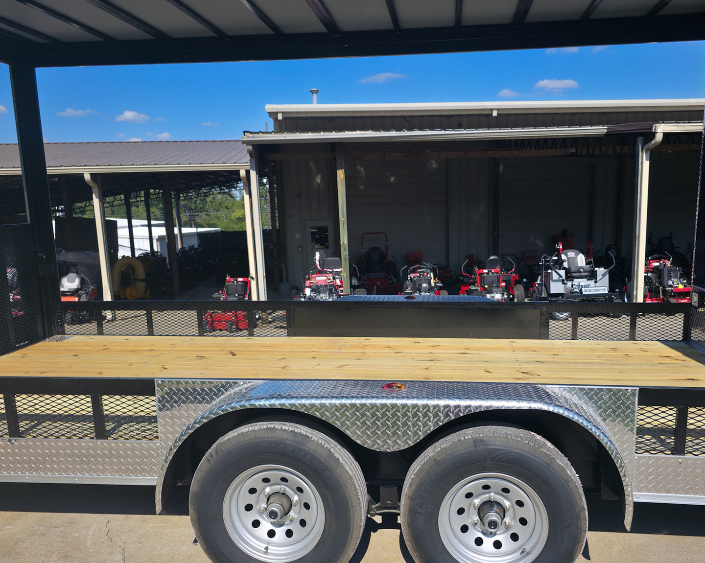 7x24 Indigo Blue Hybrid Enclosed Trailer (2) 5200LB  Axles Open Deck