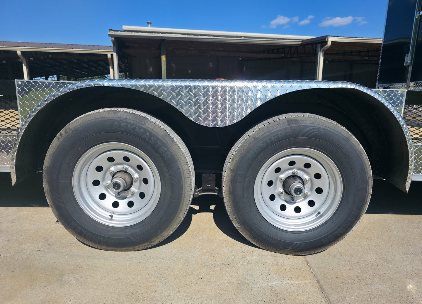 7x24 Indigo Blue Hybrid Enclosed Trailer (2) 5200LB  Axles Tires 