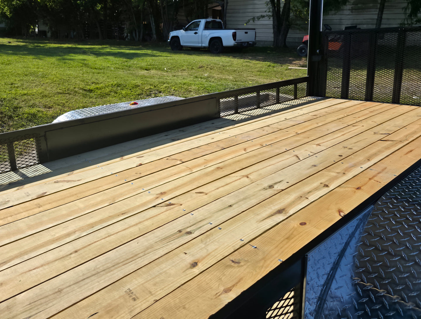 7x24 Indigo Blue Hybrid Enclosed Trailer (2) 5200LB  Axles Deck