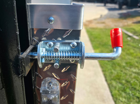 8.5x24 White Enclosed Hybrid with Side Ladder Racks (2) 7,000lb Axles Spring Latch