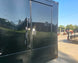 7x24 Black Hybrid Enclosed Trailer Aluminum Trim (2) 5200lb Axles Side Door