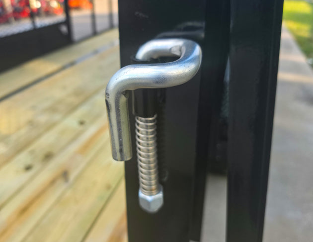 6.4x16 Debris Leaf Junk Trash Removal Trailer with 18HP Debris Loader for Leaf Clean Up Gate Latch