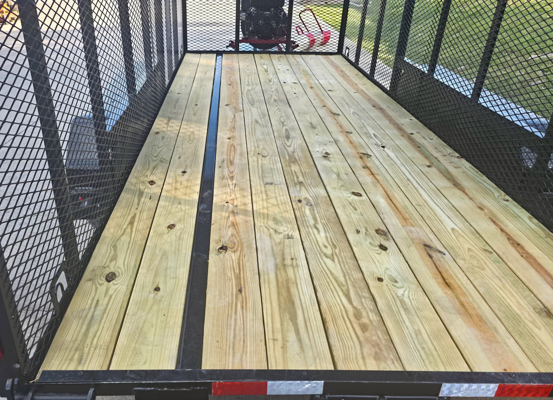 6.4x16 Debris Leaf Junk Trash Removal Trailer with 18HP Debris Loader for Leaf Clean Up Deck