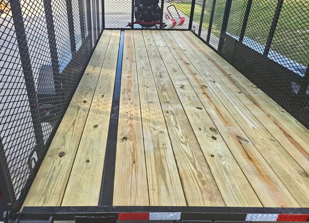 6.4x16 Debris Leaf Junk Trash Removal Trailer with 18HP Debris Loader for Leaf Clean Up Deck