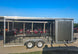 8.5x20 Charcoal Enclosed Hybrid Trailer with Gullwing (2) 3,500lb Axles Right Side