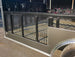 8.5x20 Charcoal Enclosed Hybrid Trailer with Gullwing (2) 3,500lb Axles Utility Mesh