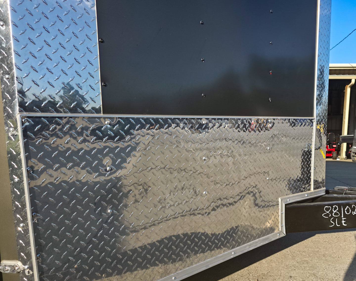 8.5x20 Charcoal Enclosed Hybrid Trailer with Gullwing (2) 3,500lb Axles Stoneguard 