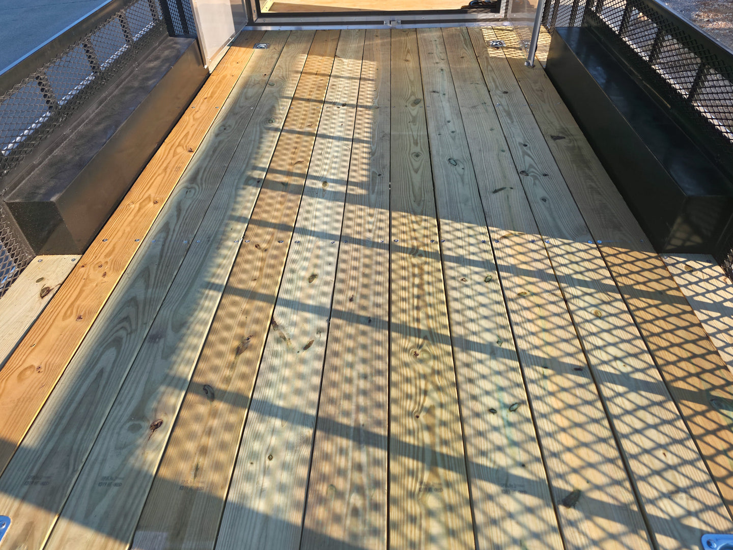 8.5x20 Charcoal Enclosed Hybrid Trailer with Gullwing (2) 3,500lb Axles Deck