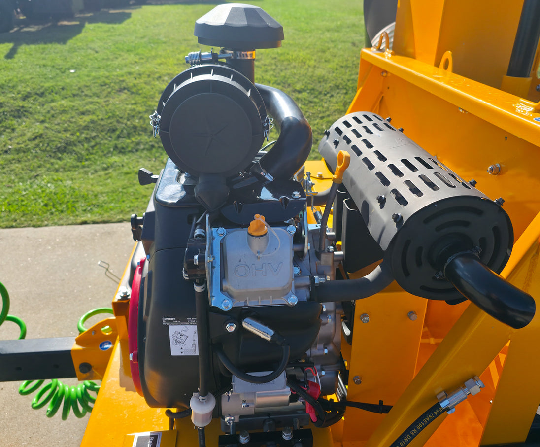 TURF ONE T10000DL PRO Truck Leaf Debris Loader V-Twin 35HP Engine Left Side