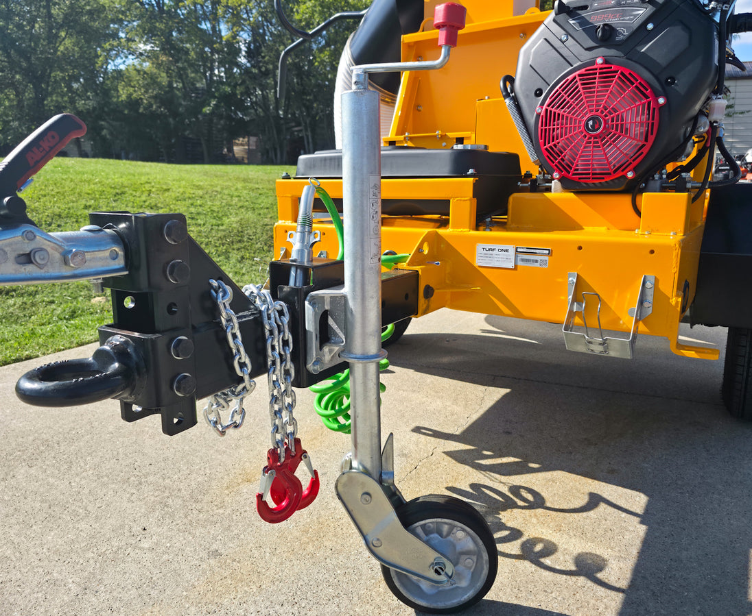 TURF ONE T10000DL PRO Truck Leaf Debris Loader V-Twin 35HP Engine Double Hitch