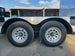 7x18 White Hybrid V Nose Trailer with 1' Mesh Siding (2) 5,200lb Axles Wheels