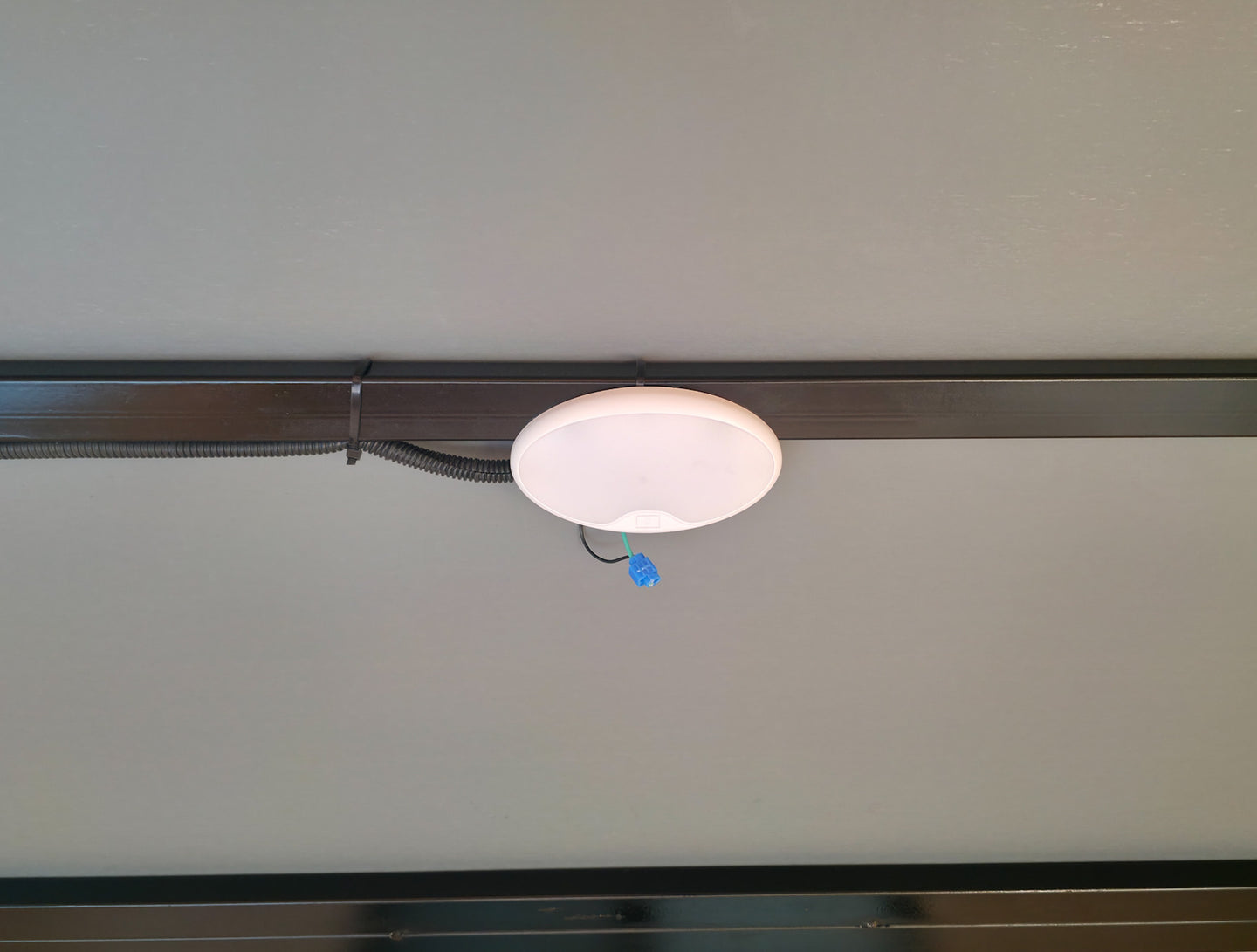 7x18 White Hybrid V Nose Trailer with 1' Mesh Siding (2) 5,200lb Axles Interior Light