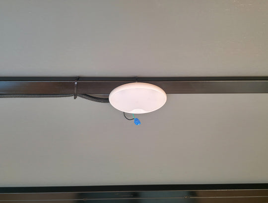 7x18 White Hybrid V Nose Trailer with 1' Mesh Siding (2) 5,200lb Axles Interior Light